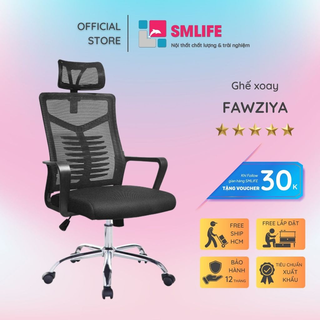 Ghế văn phòng hiện đại SMLIFE G1 - Top 10 mẫu bán chạy nhất