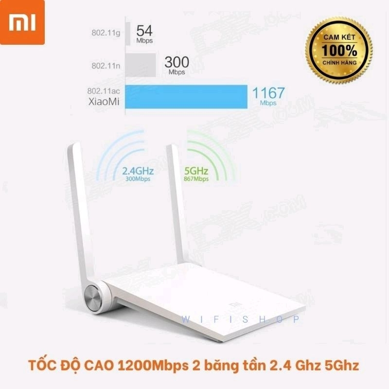 Kích sóng Wifi Xiaomi Mini 5Ghz 1200Mbps Siêu Mạnh