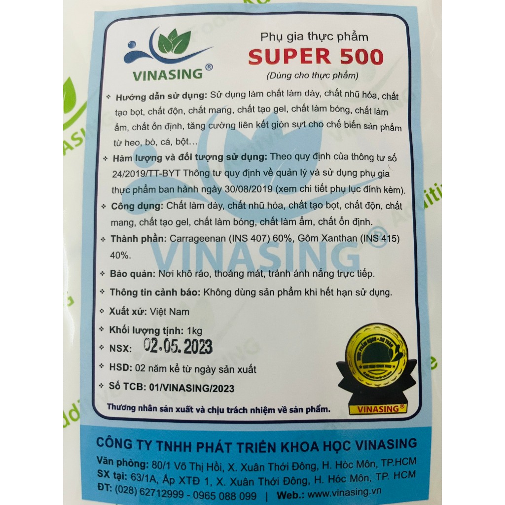 Phụ Gia Giòn Sật Sựt Super 500