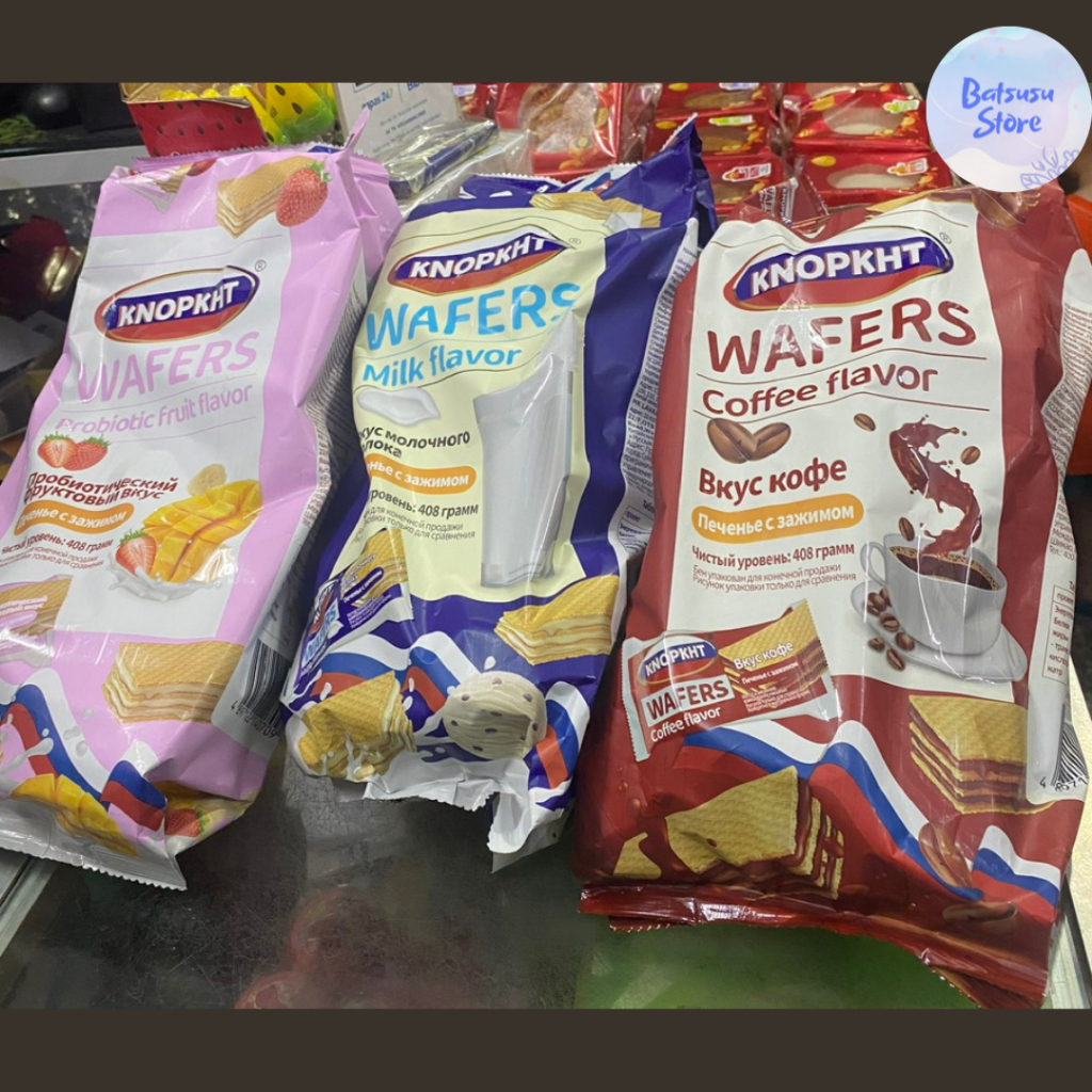 Bánh xốp Wafers Knopkht đủ 3 vị
