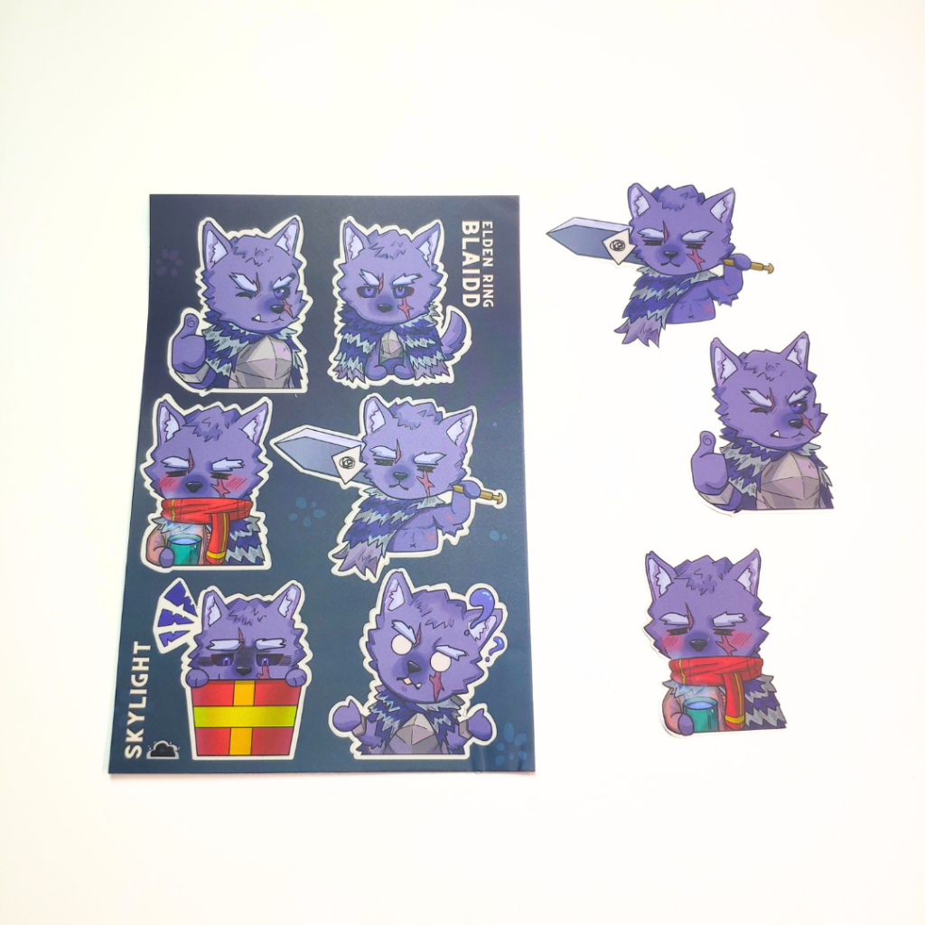 NO.04 BLAIDD - Sticker Furry Sheet A6 Decal chống nước 2