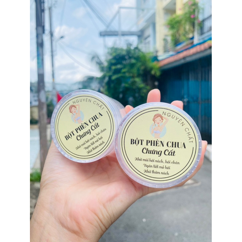 Bột phèn chua chưng cất ngăn mồ hôi nách