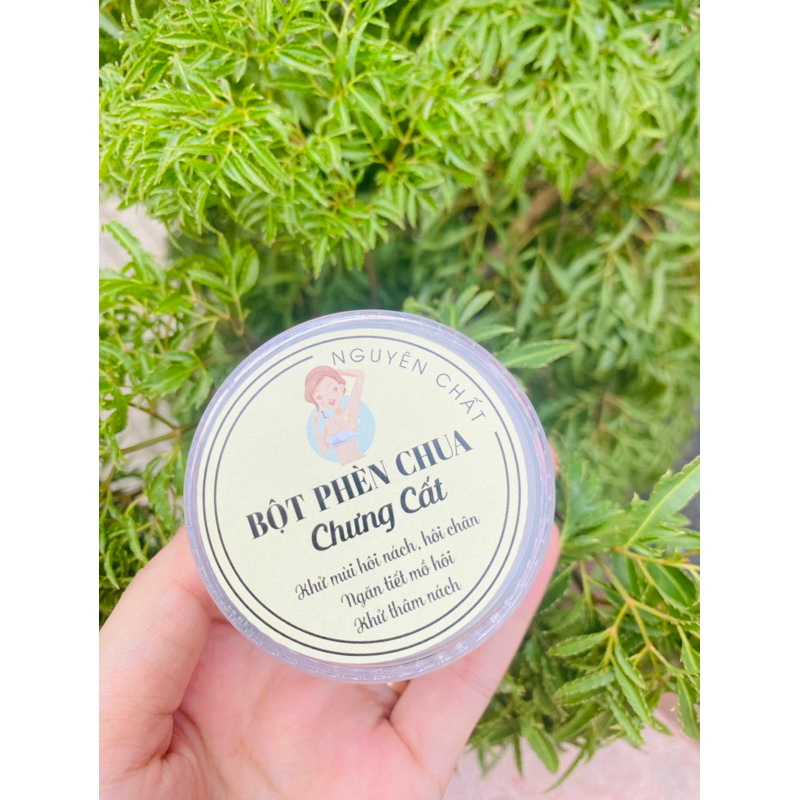 Bột phèn chua chưng cất ngăn mồ hôi nách