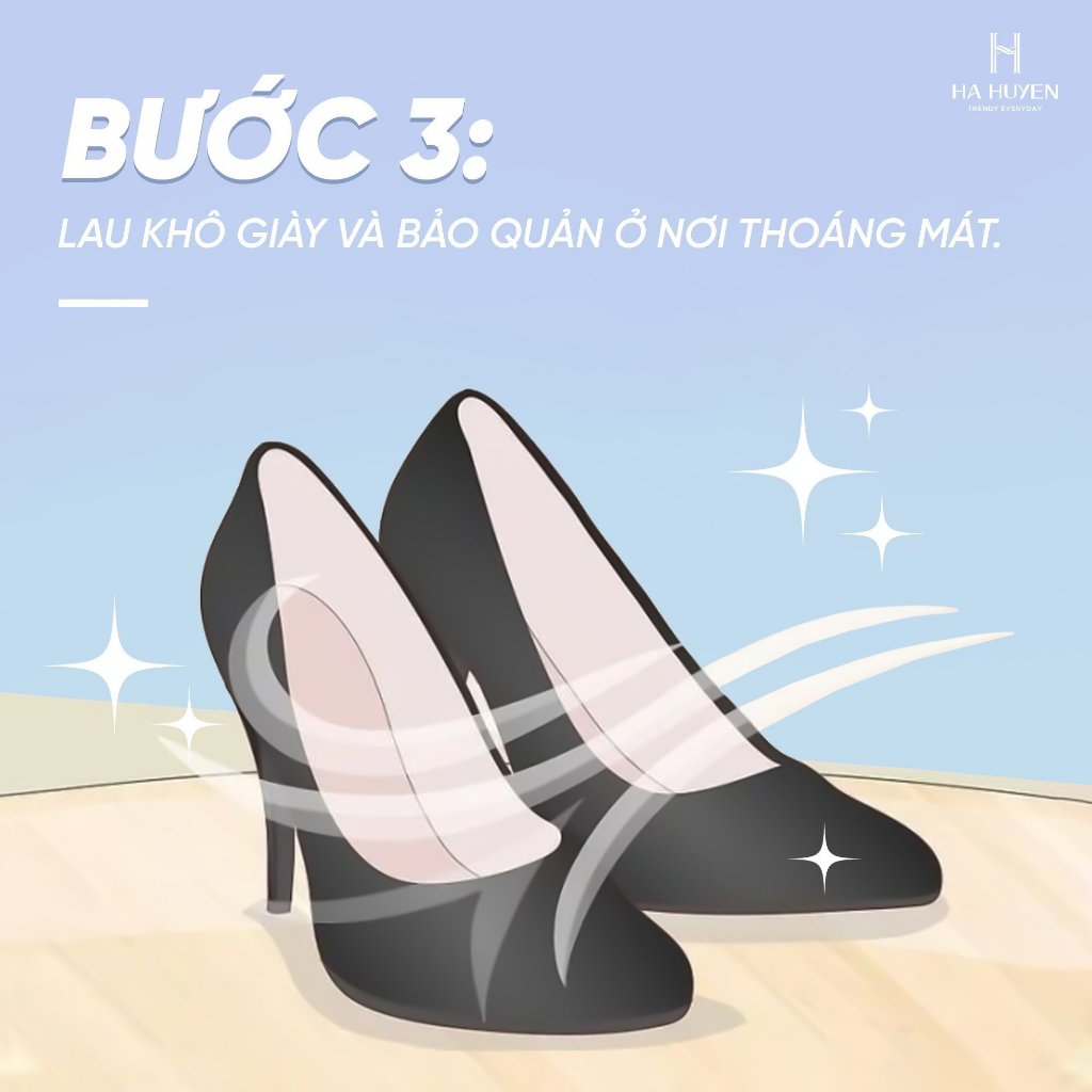Khăn giấy lau giày chuyên dụng Hà Huyền Shoes vệ sinh, làm sạch giày tiện lợi