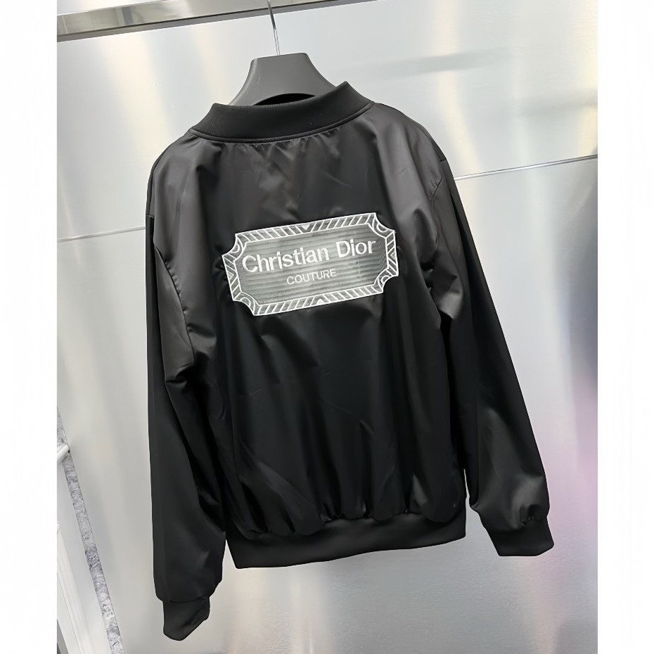 Áo Khoác Gió Họa Tiết Tiết Logo Sau Lưng  HAI LỚP