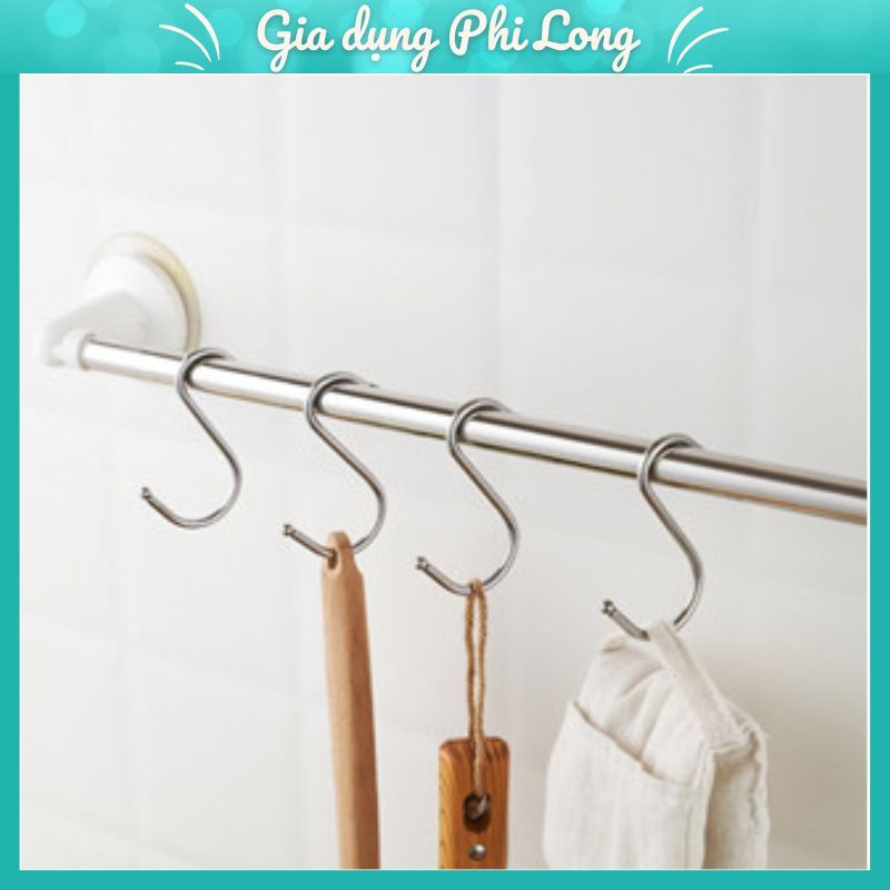 Sét 4 Móc chữ S inox 304 treo quần áo chịu lực, đa năng