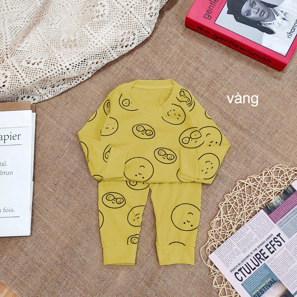 Đồ bộ quần áo dài tay cho bé mặc thu đông AM789 TTR95