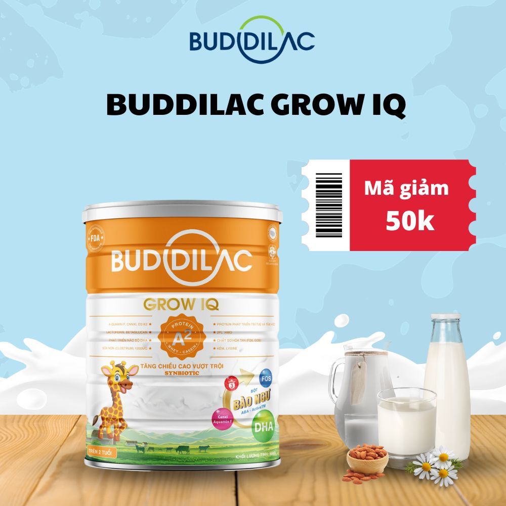 Sữa phát triển trí não và chiều cao Buddilac Grow IQ