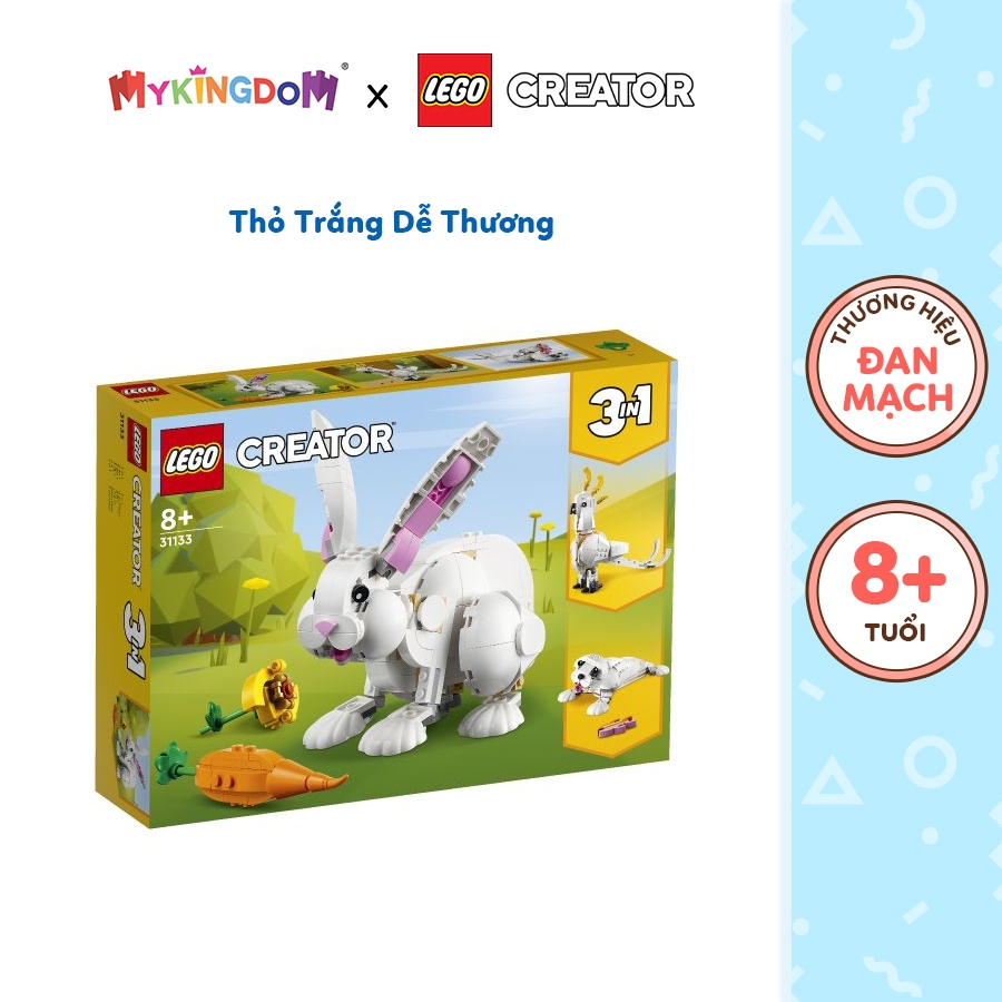 Đồ Chơi Lắp Ráp LEGO Creator Thỏ Trắng Dễ Thương 31133 (258 chi tiết)