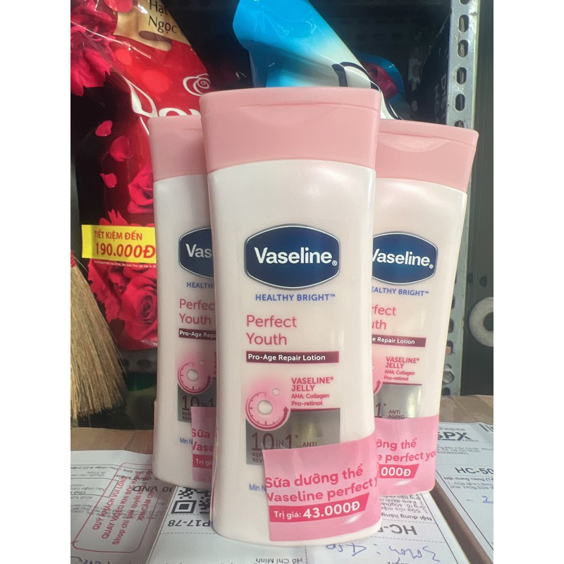 Sữa dưỡng thể Vaseline Trắng da tức thì
