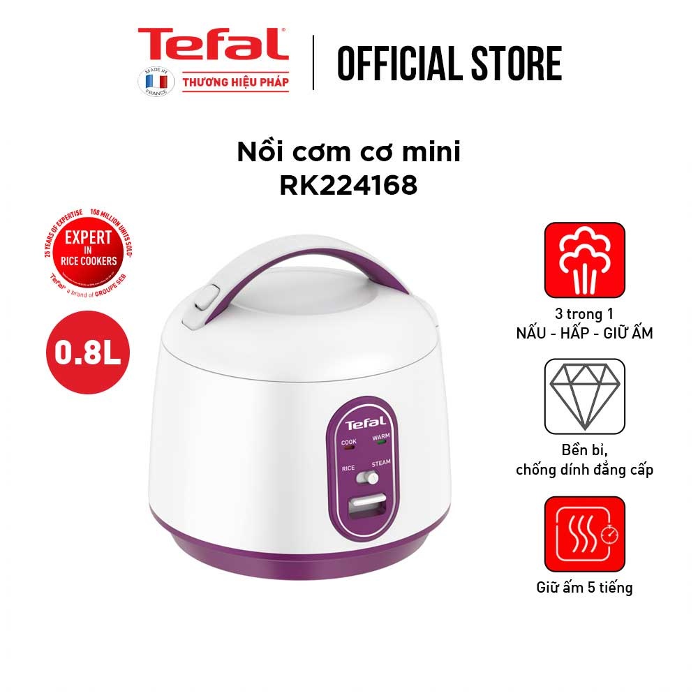 [GIFT] Nồi cơm điện cơ mini Tefal RK224168 - 0.7L, 300W