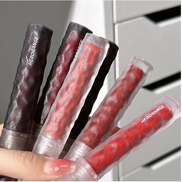 Son Kem Lì HERORANGE Version Rock Matte Velvet Chất Son Bùn Mềm Mịn Có Hộp Vỏ Nhấm - HR291