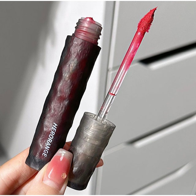 Son Kem Lì HERORANGE Version Rock Matte Velvet Chất Son Bùn Mềm Mịn Có Hộp Vỏ Nhấm - HR291