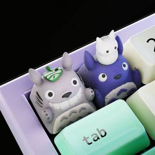 Totoro keycap, nút bàn phím cơ, artisan keycap