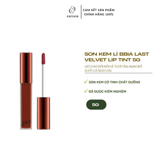Son kem lì bbia last velvet lip tint version 5 màu 25 final note