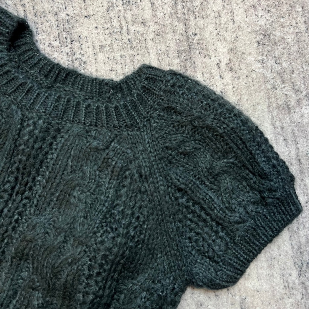 Áo len thừng croptop dài tay, áo cardigan len thừng dáng ngắn thời trang CHANGBASIC