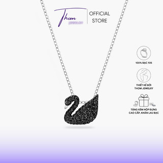 Dây chuyền bạc 925 THOM hình thiên nga đen sang trọng dành cho nữ