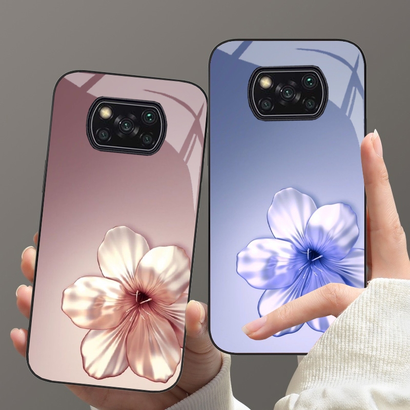 Ốp Lưng XIAOMI POCO X3 NFC, X3 PRO Mặt lưng cường Lực Họa Tiết