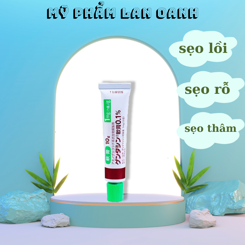 kem sẹo gentacin nhật bản tuýp 10g giúp làm mờ sẹo lồi, sẹo rỗ ,sẹo thâm