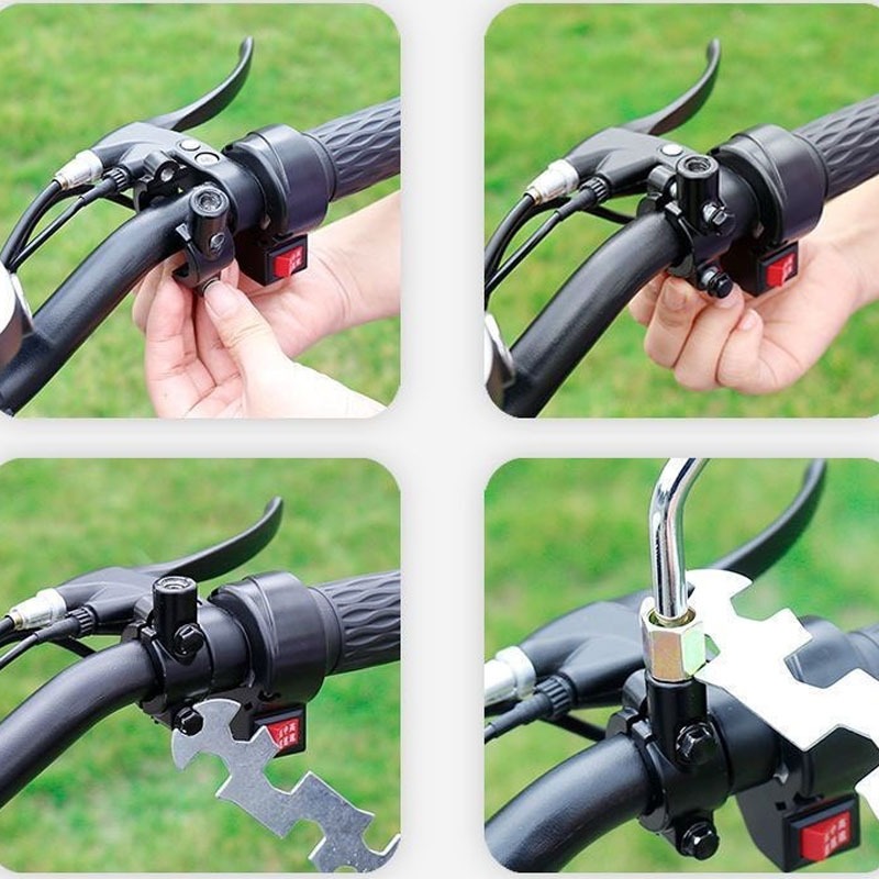 Bộ 02 Chân gương gắn ghi đông xe máy, xe đạp chân ren 8MM