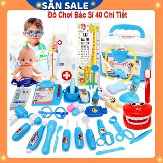Bộ Đồ Chơi Bác Sĩ Nhập Vai 39 Chi Tiết (Màu Xanh) BS03