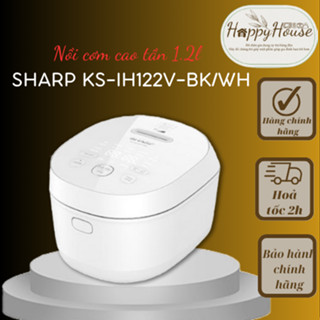 (HÀNG CHÍNH HÃNG) Nồi cơm cao tần Sharp 1.2 lít KS-IH122V-BK / KS-IH122V-WH - Hàng mới đập hộp