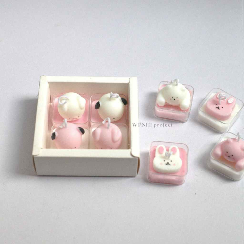 Nến Thơm Tealight WPNHI Tone Hồng, Sáp Đậu Nành,Tinh Dầu Thiên Nhiên - Trang Trí Decor Làm Quà Tăng