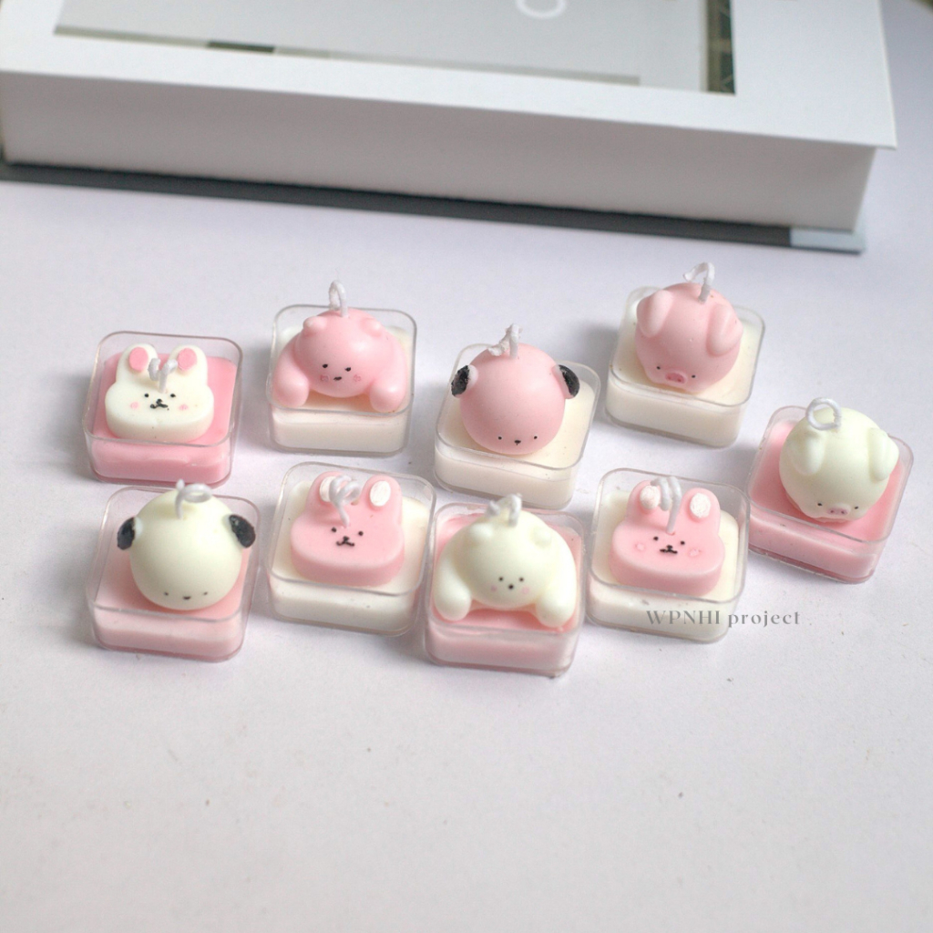 Nến Thơm Tealight WPNHI Tone Hồng, Sáp Đậu Nành,Tinh Dầu Thiên Nhiên - Trang Trí Decor Làm Quà Tăng