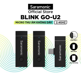 Micro thu âm không dây saramonic blink go - chuyên dùng điện thoại - nhẹ, nhỏ gọn - bảo hành chính hãng 24 tháng