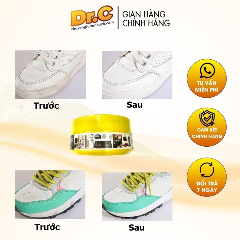 SÁP VỆ SINH GIẦY, ĐỒ DA - HIGHLY VERSATILE WIPES 330GR