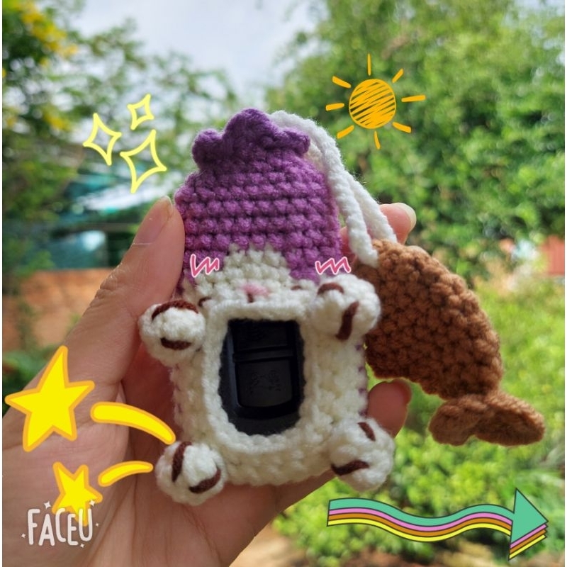 Túi đựng key và smarkey len handmade