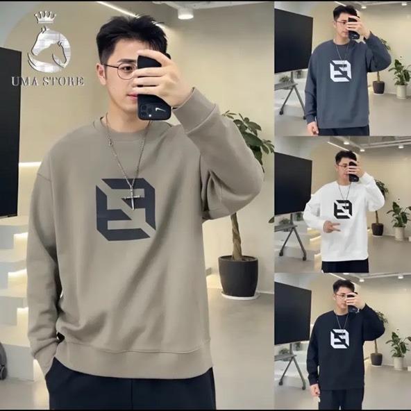  Áo Nỉ Nam UMA OFFICIAL In Hình F2 Dài Tay Cổ Tròn Dáng Basic Bo Gấu Chất Nỉ Da Cá Siêu Đẹp AO23 