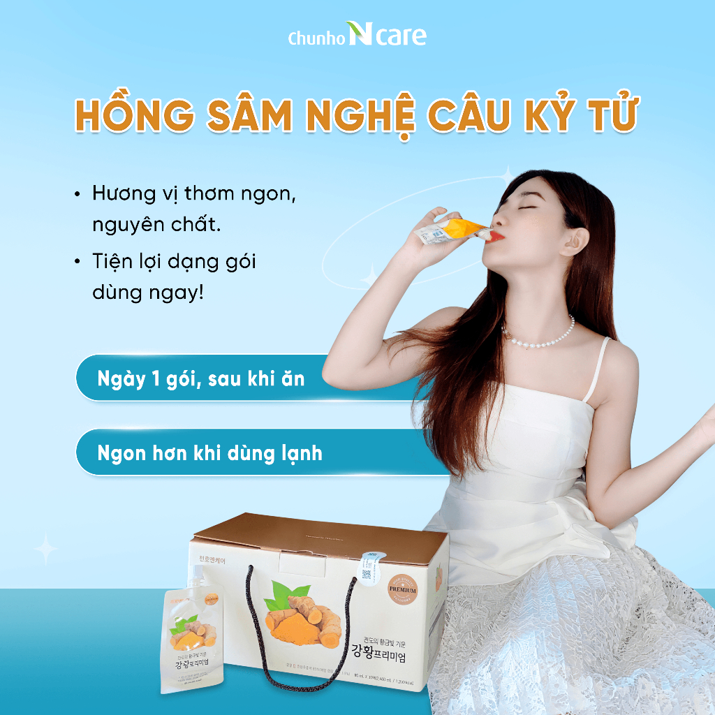 Hồng Sâm Tinh Chất Nghệ Tươi Chunho Ncare Tốt Cho Dạ Dày Tăng Hệ Miễn Dịch