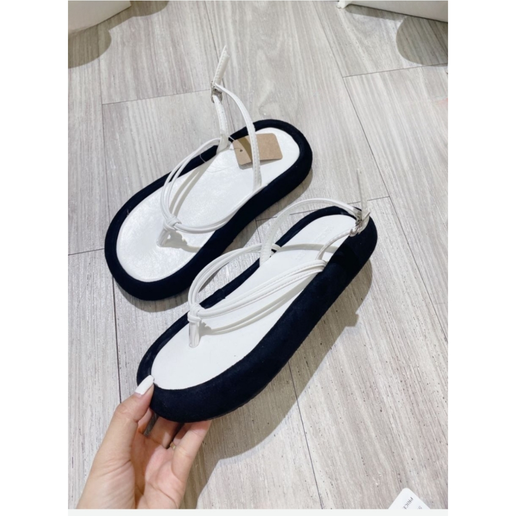 Sandal Bánh Mì Xỏ Ngón Đế Bằng Dễ Phối Đồ