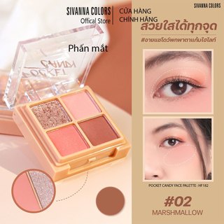  Phấn mắt 6 ô Sivanna Colors Pocket Candy Face Palette HF182