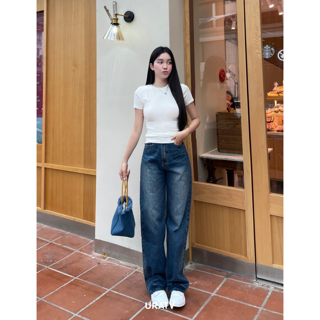 Áo ngắn tay dáng thường ôm body mix ba lỗ URATV