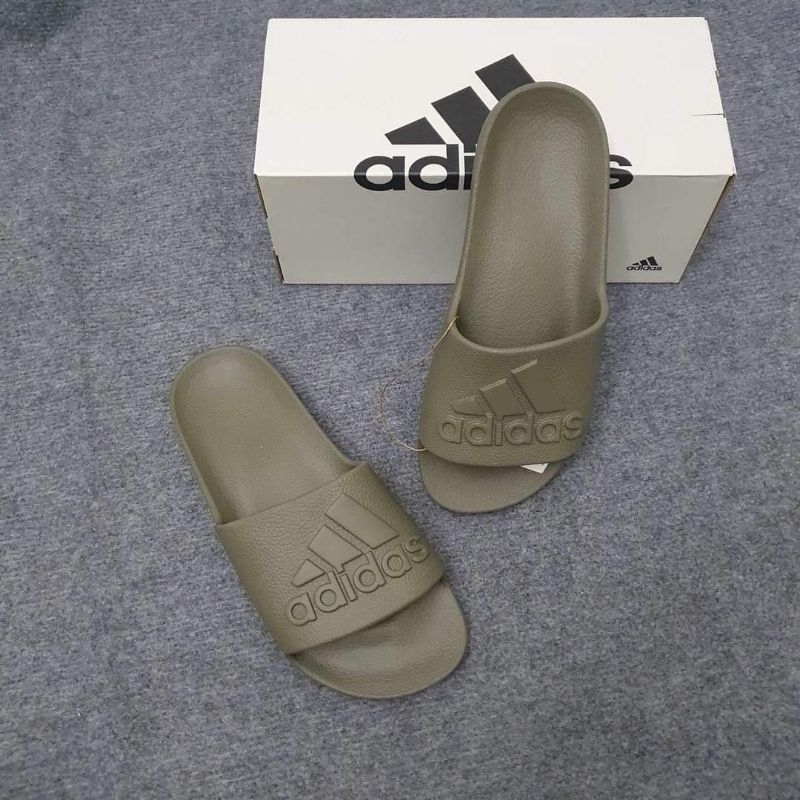 Dép đúc Adidas Aqua logo nổi chính hãng
