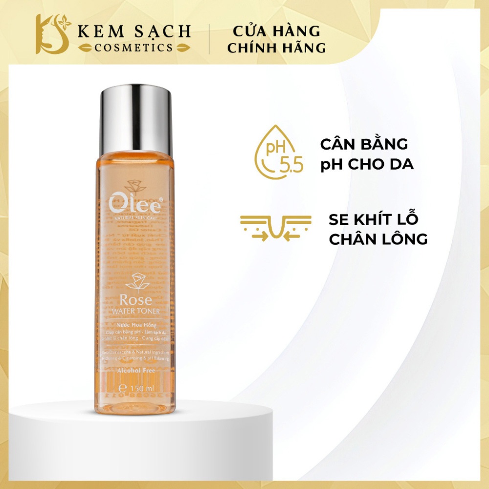 Nước hoa hồng toner Olee giúp làm sạch da se khít lỗ chân lông làm sáng mềm da-NAGOLAN