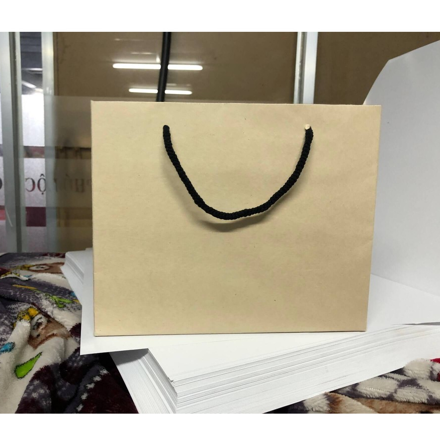 Túi giấy đựng bánh kraft nâu KT12 hông lớn