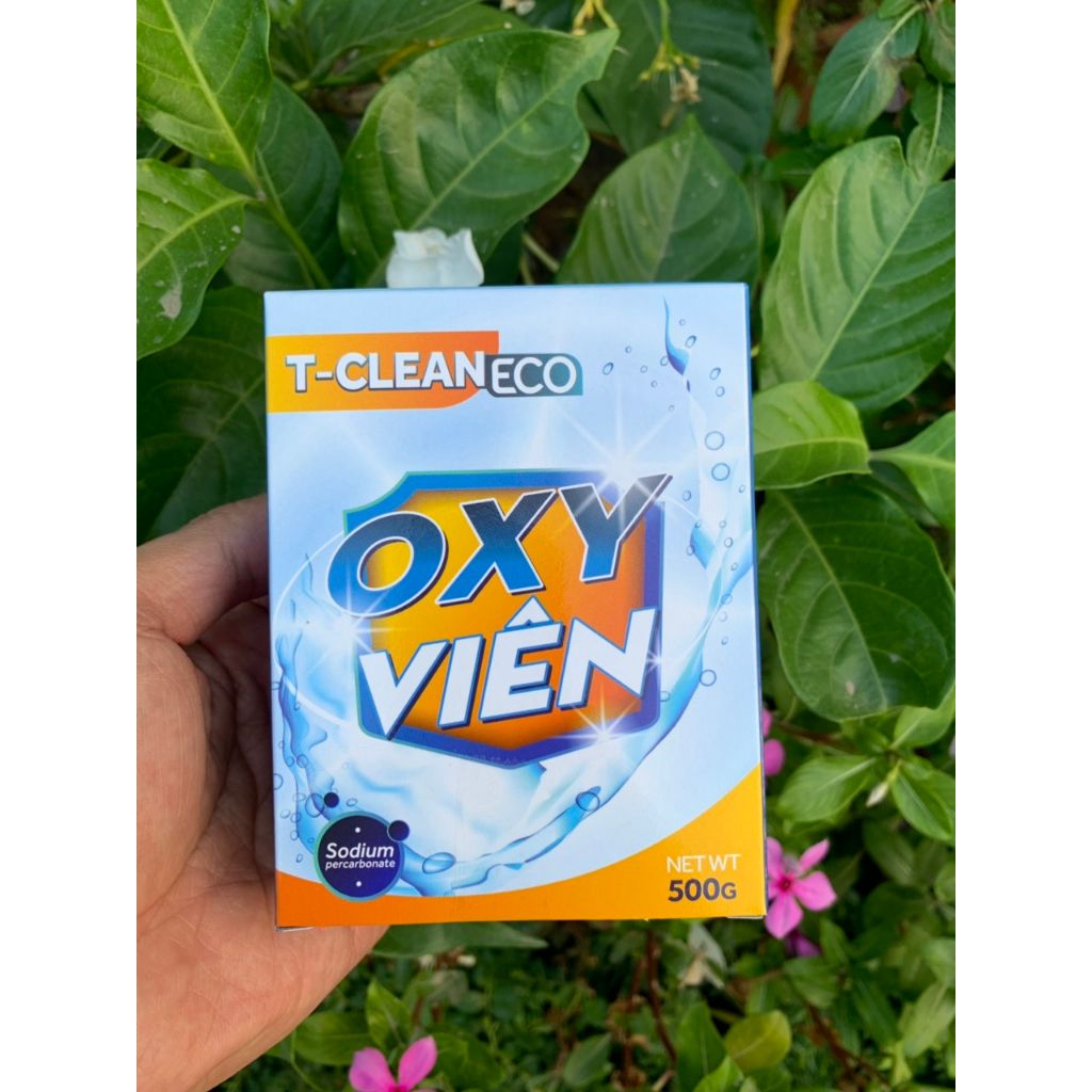 Hộp Oxy T-Clean (Tclean) 500g Bột tẩy làm sạch vết ố bề mặt vải, kim loại, nhựa, chiết xuất thiên nhiên