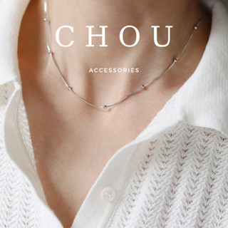 Dây Chuyền Titan, Vòng Cổ Titan Sợi Mì Hạt Tròn | CHOU ACCESSORIES |
