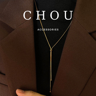  Dây Chuyền Vòng Cổ Titan Không Đen Gỉ Dây Rút Dáng Dài | CHOU ACCESSORIES | 