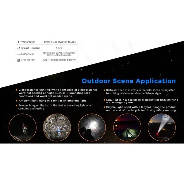 Đèn pin Brinyte A01 Apollo