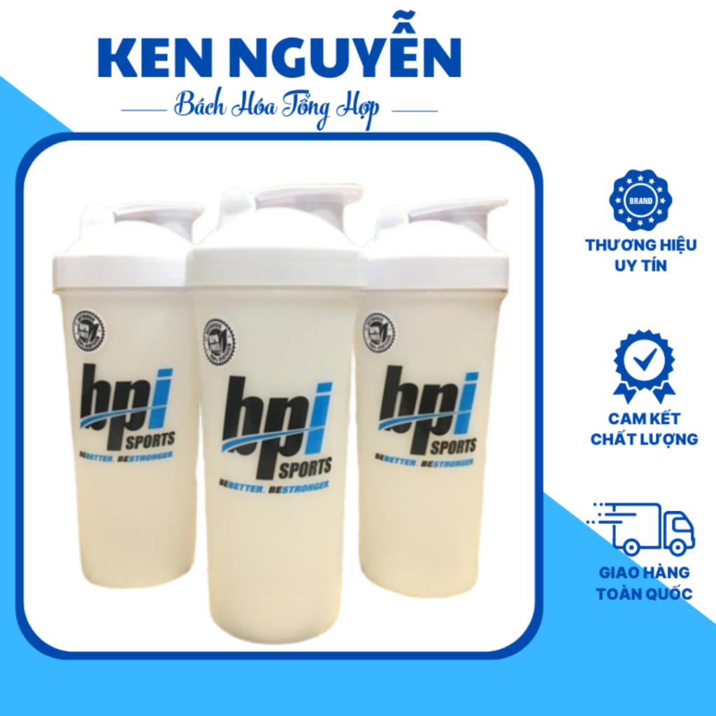 Bình Shaker Bpi 1200ml Lắc Sữa Bột Whey Và Mass