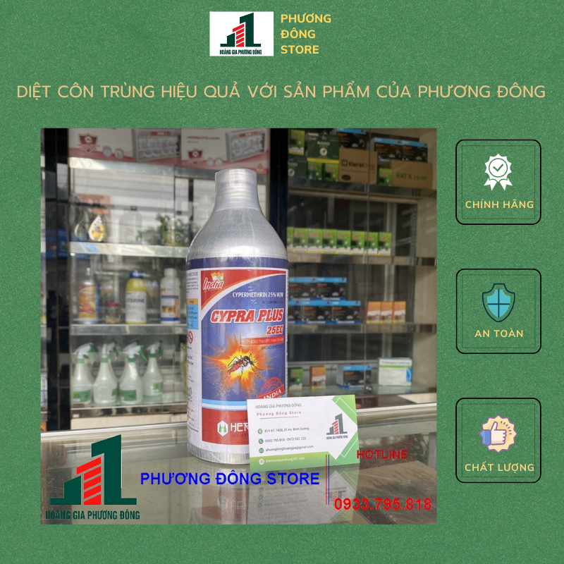 Thuốc diệt côn trùng Cypra Plus 25EC (1 lít)