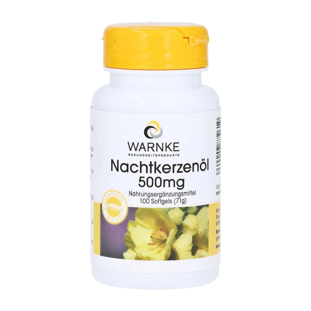 Tinh Dầu Hoa Anh Thảo Warnke Nachtkerzenol 500mg Nhập Khẩu Chính Hãng Từ Đức
