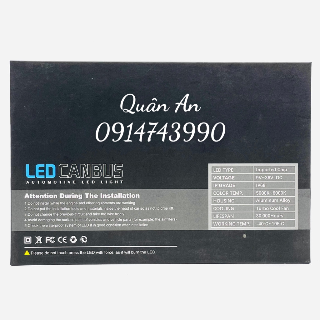 Bộ đèn pha / cos ô tô GPNE Led Canbus O3 18.000LM chân H4 12V 110W, H16 12V 150W công suất cao, siêu sáng, chống nước