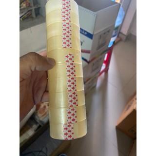10 cuộn băng keo trong nhỏ vpp dày / mỏng