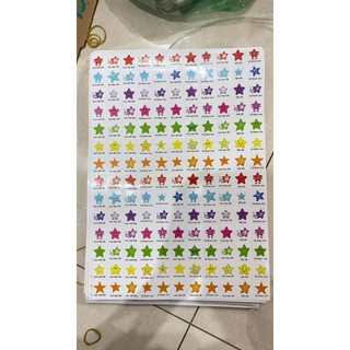Sticker ngôi sao nhiều màu