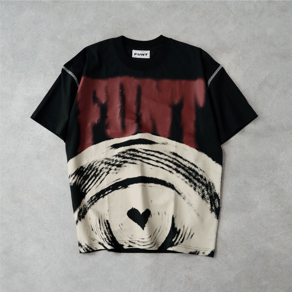 Áo Thun Tay Lỡ Unisex FUNT LOVE IS BLIND - ĐEN